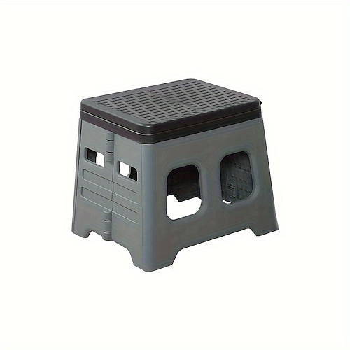 tragbare faltbare Notfalltoilette mit Deckel - ideal zum Camping Wandern Tragbare Toilette aus strapazierfähigem ABS-Material für Reisen im Auto zum Campen Image