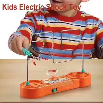Elektroschock-Labyrinth-Spiel für Kinder, wissenschaftliches Experiment, sicheres Schockspielzeug, lustiges pädagogisches Partyspiel für Kinder, Geburtstagsgeschenk Image