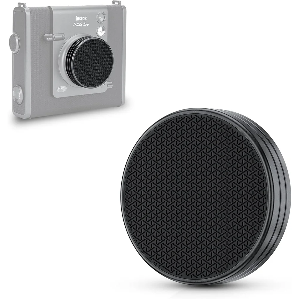 JJC Aluminium-Objektivdeckel-Abdeckung für Fujifilm Instax Wide Evo, staubdicht, kratzfest, Objektivschutz, Zubehör für Fuji Wide Evo Image