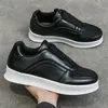 Klassische schwarze Herren-Freizeitschuhe, große Größe 45, Slip-On-Skateboard-Sneaker, Herren-Low-Top-Plattform, sozialer Schuh, männlich, Zapatos Homme