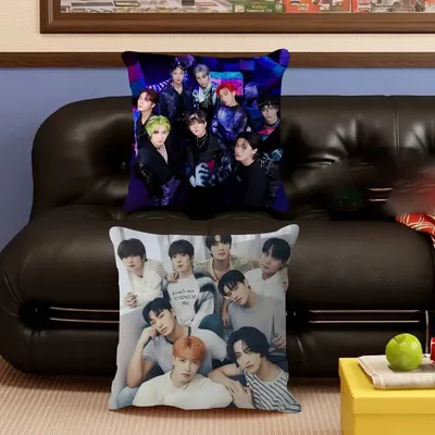 Kpop A-ATEEZ Personalisiertes Kissen Staubschutz Schlafzimmer Kinder Party Dekoration Kissenbezug Geburtstag Kinder Geschenk Image