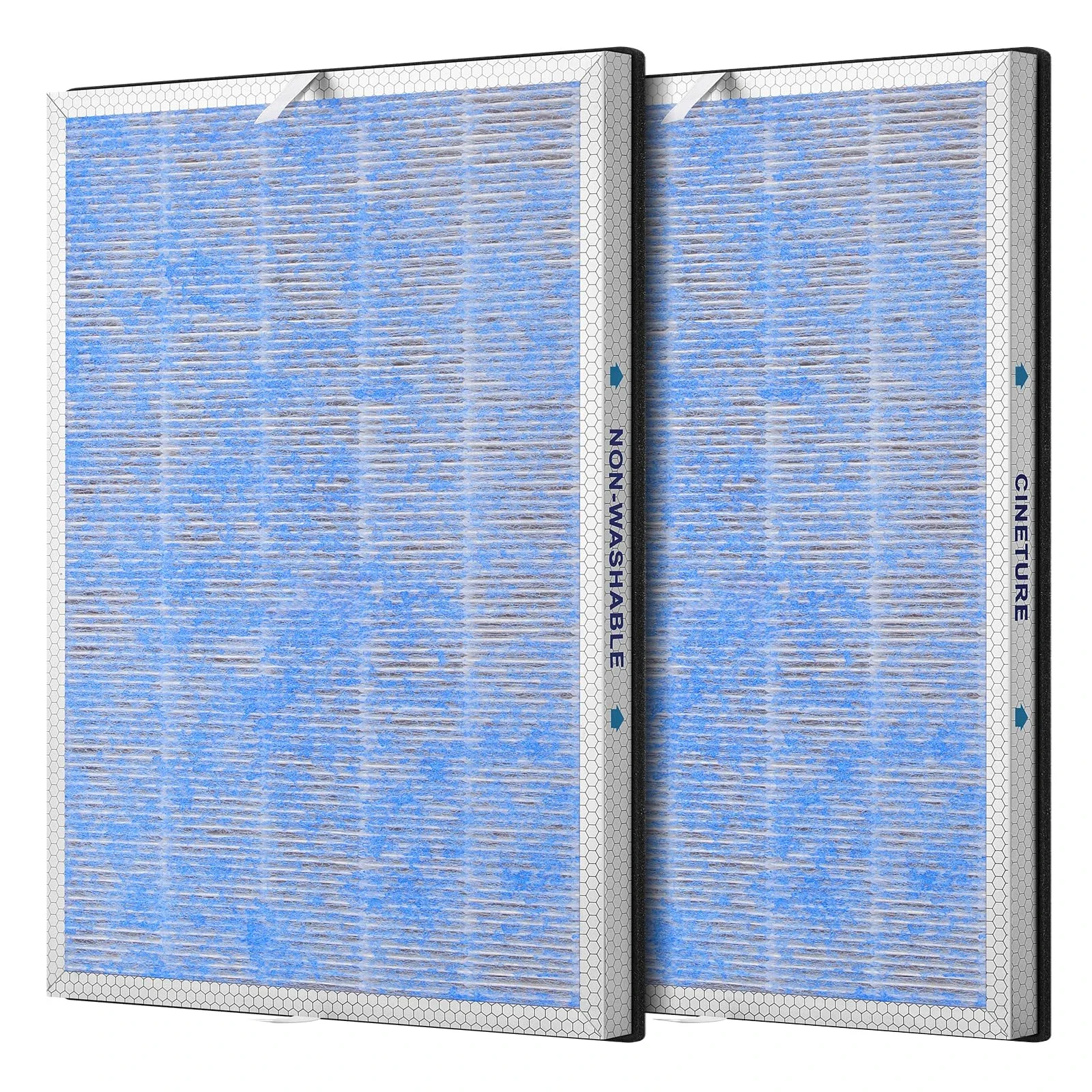 Echter HEPA-Filter-Ersatz MSA3/MSA3S, kompatibel mit Membrane Solutions MSA3 und MSA3S Luftreiniger, verbessertes 4-in-1 H13 True Image