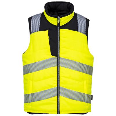 Portwest PW3 Hi-Vis Reversible Bodywarmer Vest, Yellow/Black, Size XXL (PW374YBRXXL) Each Portwest® JACKETS