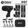 Debra DG7 Kit microfono per batteria dinamica cablata, basso/ rullante, serie Evolution con supporto per braccio a clip, microfono per batteria a percussione a banda
