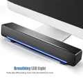 Soundbar stereo portatile Altoparlante cablato USB Lettore musicale Bass Surround Sound Box Ingresso 3,5 mm per TV PC Laptop Sistema Home Theatre