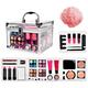 Uhngw Makeup Starter Kit For Beginners - Portable Travel Makeup Kit,Contour Palette Eyeshadow With Cases For Travel Theater Stage Daily Halloween Bridal Tween