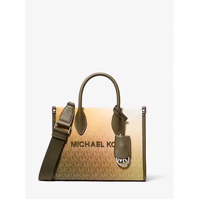 Michael Kors Mirella Small Ombré Signature Logo Crossbody Bag Green One Size