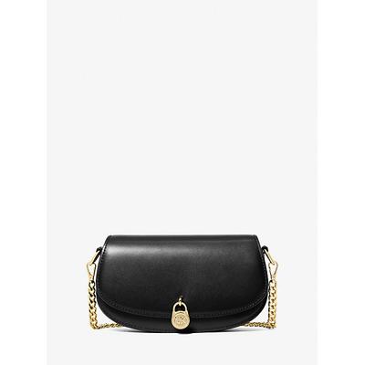 Michael Kors Mila Small Leather Crossbody Bag Black One Size