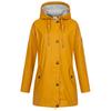 Regenjacke DEPROC ACTIVE "Friesennerz ANKERGLUT HVN", Damen, Gr. 52 (XXL), gelb, Obermaterial: 100% Polyurethan; Futter: 100% Polyester, casual, figurumspielend, Langarm gerader Abschluss mit Druckknopf, Jacken, auch in Großen Größen erhältlich