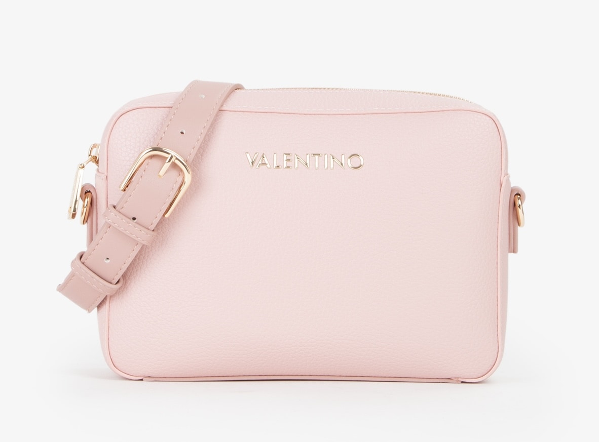 Mini Bag VALENTINO BAGS "ALEXIA", Damen, Gr. B/H/T: 23cm x 16cm x 6cm, rosa (cipria), Lederimitat, Taschen, Damen Handtasche, Schultertasche, Umhängetasche mit Logo-Emblem