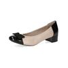 Pumps CAPRICE "Caprice Pumps Leder/Textil", Damen, Gr. 38,5, beige, Leder, Textil, casual, Schuhe