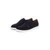 Schnürschuh TOMMY HILFIGER "TOMMY HILFIGER SUEDE MOC T DERBY", Herren, Gr. 41, blau (dunkelblau), Veloursleder, unifarben, Basic, Schuhe, Schnürschuh, Halbschuh, Businesschuh mit Mokassin-Naht