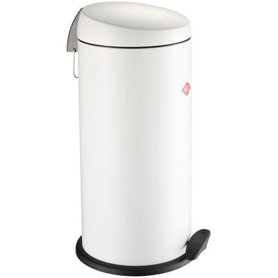 Mülleimer WESCO "Capboy Maxi", weiß (weiß matt), B:30cm H:60cm T:30cm, Stahlblech, Mülleimer, Tretabfallsammler, 22 Liter Image
