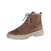Schnürstiefelette PAUL GREEN "Paul Green Stiefelette Glattleder", Damen, Gr. 37,5, braun (cognac), Glattleder, casual, Schuhe