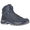 Wanderschuh LOWA "RENEGADE EVO GTX MID", Gr. 42,5, blau (navy, blau), Leder, sportlich, Schuhe, wasserdicht und mit Vibram-Sohle