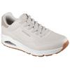 Sneaker SKECHERS "Harry Kane - Off Pitch Collection: Uno - Harry Kane Air", Herren, Gr. 40, grau (taupe), Lederimitat, Textil, casual, Schuhe, Schnürschuh signiert vom weltbekannten Fußballstar Harry Kane
