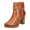High-Heel-Stiefelette PIKOLINOS "PIKOLINOS Stiefelette Leder", Damen, Gr. 41, braun (brandy), Leder, casual, Schuhe
