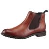 Chelseaboots BUGATTI, Herren, Gr. 43, braun (cognac), Leder, Basic, Schuhe, Stiefelette, Business Schuh, Boots zum Schlupfen