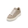 Sneaker MARC O'POLO "aus softem Veloursleder", Damen, Gr. 39, grau (taupe), Obermaterial: 100% Leder (Rind), unifarben, Schuhe