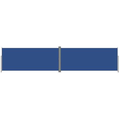 Seitenmarkise Ausziehbar Blau 220x1000 cm Vidaxl Image