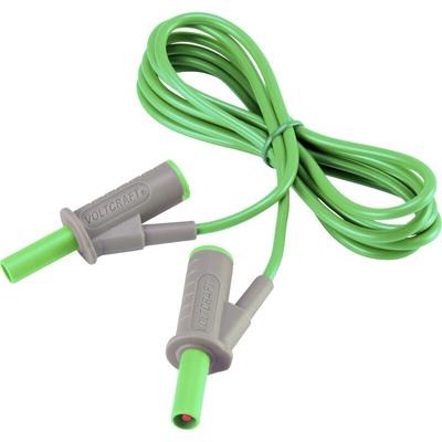 MSB-501 Sicherheits-Messleitung Lamellenstecker 4 mm Lamellenstecker 4 mm 1.50 m Grün 1 St Image