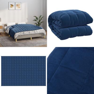 Vidaxl - Gewichtsdecke Blau 122x183 cm 5 kg Stoff - Gewichtsdecke - Schlafberatung - Schlafloser Image
