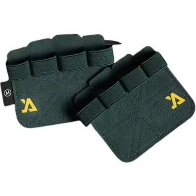Fitness Cowhide Leather Four Fingers Glove Breathable Anti-slip Shock Absorption Yoga Dumbbell Sports Glove Workout Hand Support