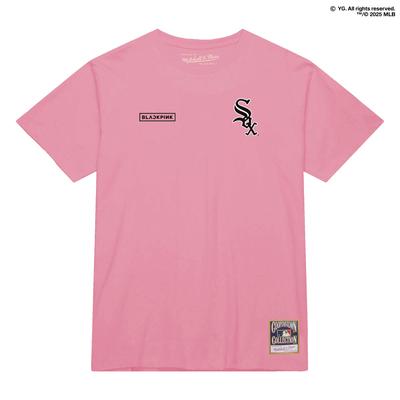 Mitchell & Ness x BLACKPINK Pink Chicago White Sox T-Shirt für Herren – Limitierte Auflage Image