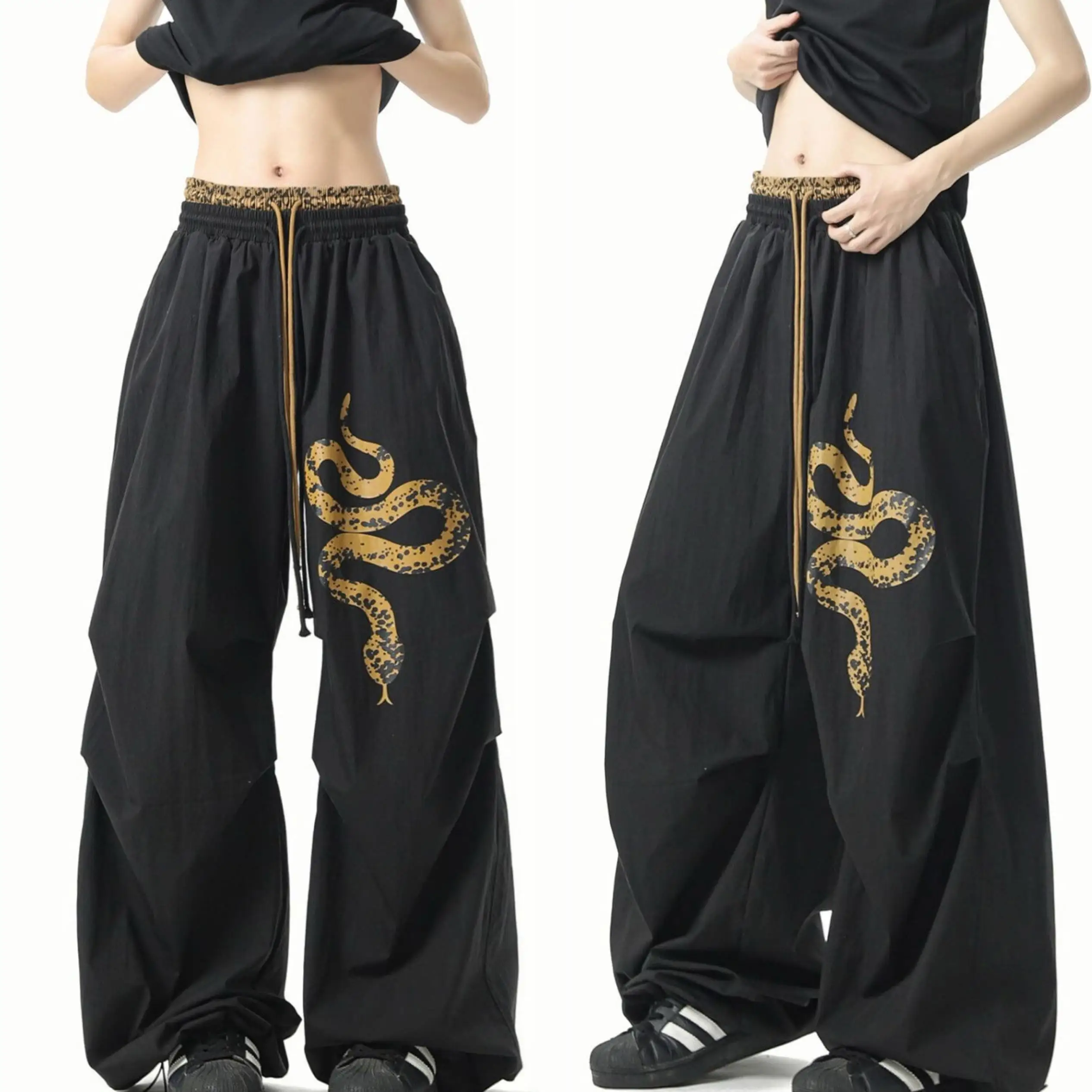Gothic Stil Snake Print Cargo Hosen frauen Street Dance Casual Alle-spiel frauen Jogginghose Neue Sommer Mode hosen Frau Image