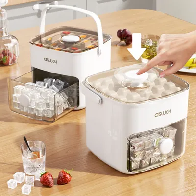 48Grid Ice Cube Mold Large Capacity Food Grade Ice Cream Ice Cube Maker Mold Home Accessories Paired with whiskey Drink Cocktail