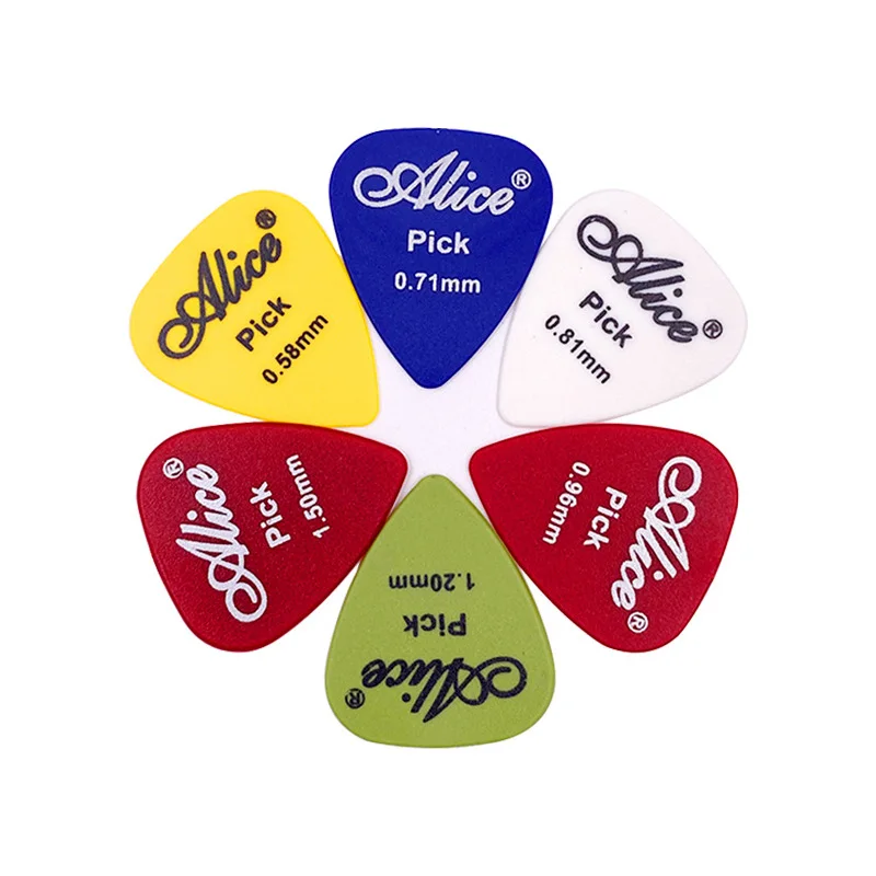 Gitarrenplektren, 50/100/150 Stück, mehrfarbig, gemischt, ABS, Premium-Kunststoff, Gitarrenplektren für akustische E-Gitarren, Bass oder Ukulele Image