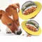 Fliegende Untertasse Hundespiele Fliegende Scheiben Spielzeug Interaktive pädagogische Welpenspielzeugplatte Hew Leaking Slow Food Feeder PetS Utensilien
