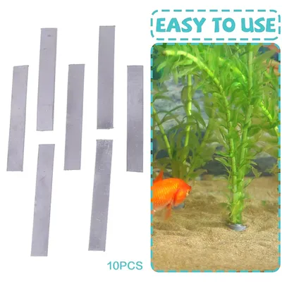 10 Pieces Aquarium Plant WeightsCollapsible Metal Aquatic Plant Weight AnchorAquarium Fixed Fish Tank Plant Anchor