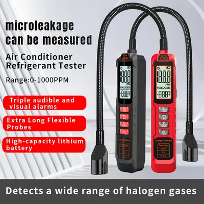 Refrigerant Gas Leak Detector ZL77 0-1000PPM Air Conditioning HVAC Refrigerant Leak Detector CFC HFC HCFC HC HFO Gas Tester