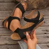 Sommer Frau Sandalen Schuhe Weiche Schuhe Frau Plus Größe Sandalen Frauen Keil Wanderschuhe Elegante Schuhe Weibliche Frauen Sandale