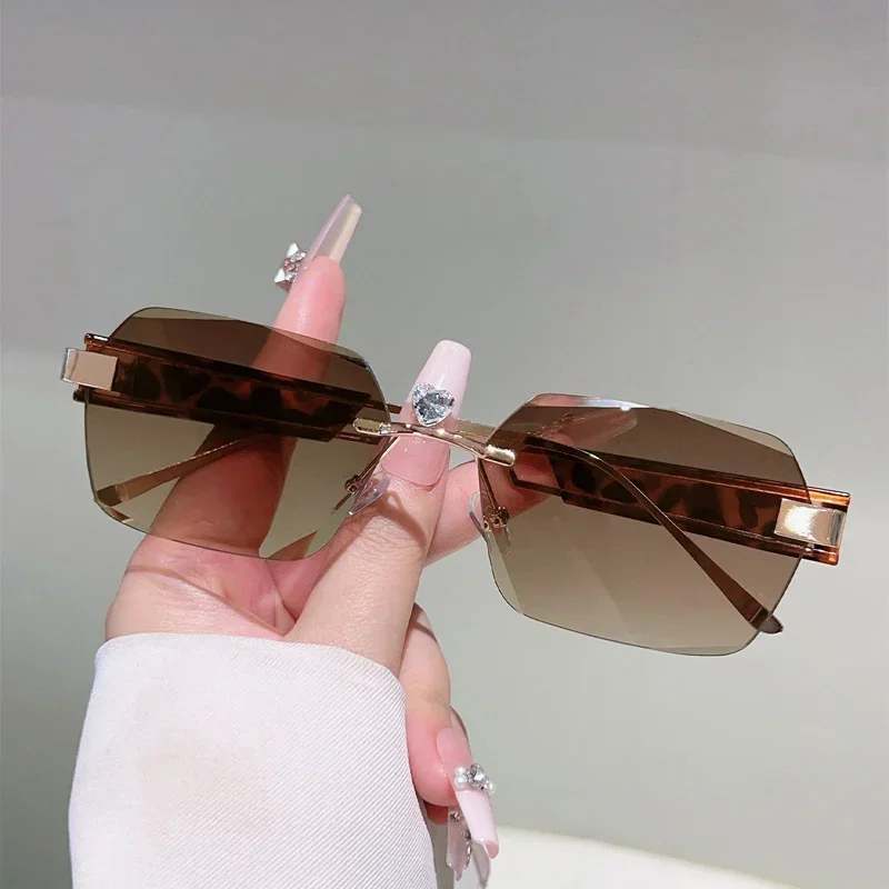 GM LUMIAS Polygon Sonnenbrille Männer Vintage Neue Mode Randlose Outdoor Decor Shades Frauen Trendy Marke Design Stilvolle Sonnenbrille Image