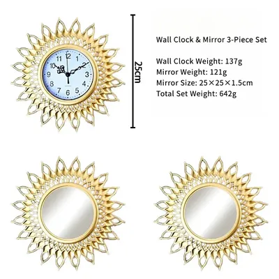 Decorative Clock Retro Wall Clock Living Room Clock European Style Clock Creative Antique Wall Clock