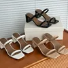 Welken Sommer Damenschuhe Französisch Echtes Leder Pantoletten Schuhe Modische Elegante 6cm High Heel Sandalen Schuhe Frauen