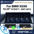 10.25 "12.3" Autoradio Per BMW E70 E71 X5 X6 Linux Wireless CarPlay Android Auto Lettore Multimediale Unità Principale schermo