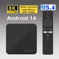 Android14 T8 TV Box Allwinner H313 Supporto HD 4K 8K BT5.4 2.4G e 5G Wifi 8GB + 128GB Memoria Streaming vocale Lettore multimediale Set Top Box