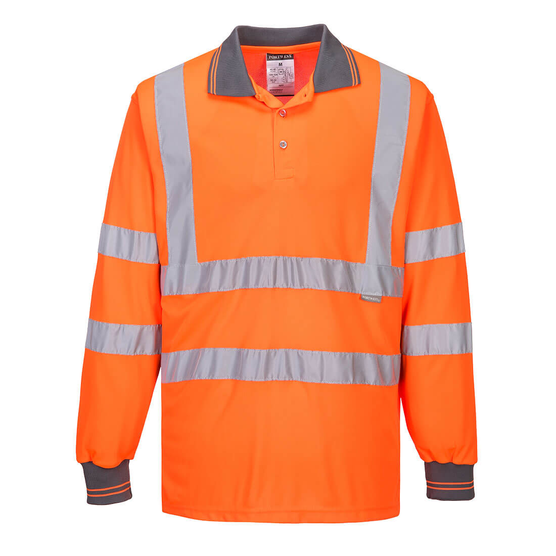 Portwest Hi-Vis Polo Shirt L/S , ...