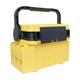 MotiveTech Fishing Gear Organizer Tackle Box with Rod Holder And Bait Bucket, yellow