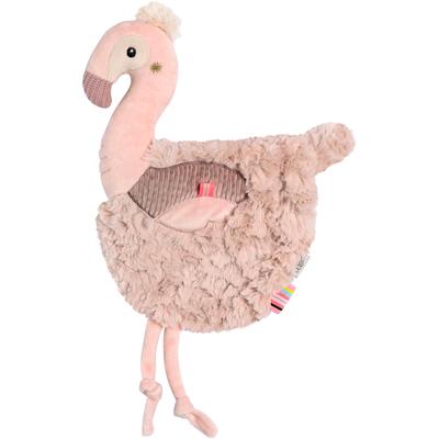 Kuscheltuch FEHN "Lazy, Crazy & Pink, Schmusetuch Flamingo", Baby, rosa (rose), Plüsch, Softvelour, Schnuffeltücher Image