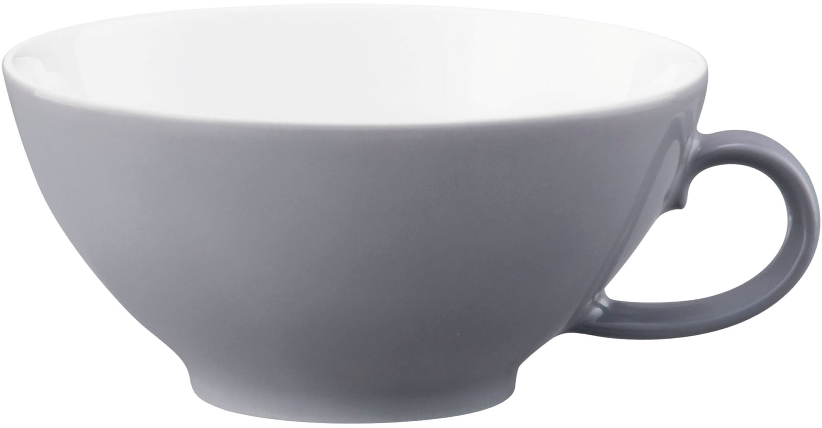 Tasse SELTMANN WEIDEN "Life Fashion", weiß (elegant grau, weiß), B:8,9cm H:4,3cm Ø:10,2cm, Porzellan, Trinkgefäße, Tasse, Teeobertasse 0,14 l