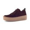 Plateausneaker GABOR, Damen, Gr. 39, lila (beere), Veloursleder, Glattleder, unifarben, sportlich, Schuhe, Freizeitschuh, Halbschuh, Schnürschuh mit Best Fitting-Ausstattung
