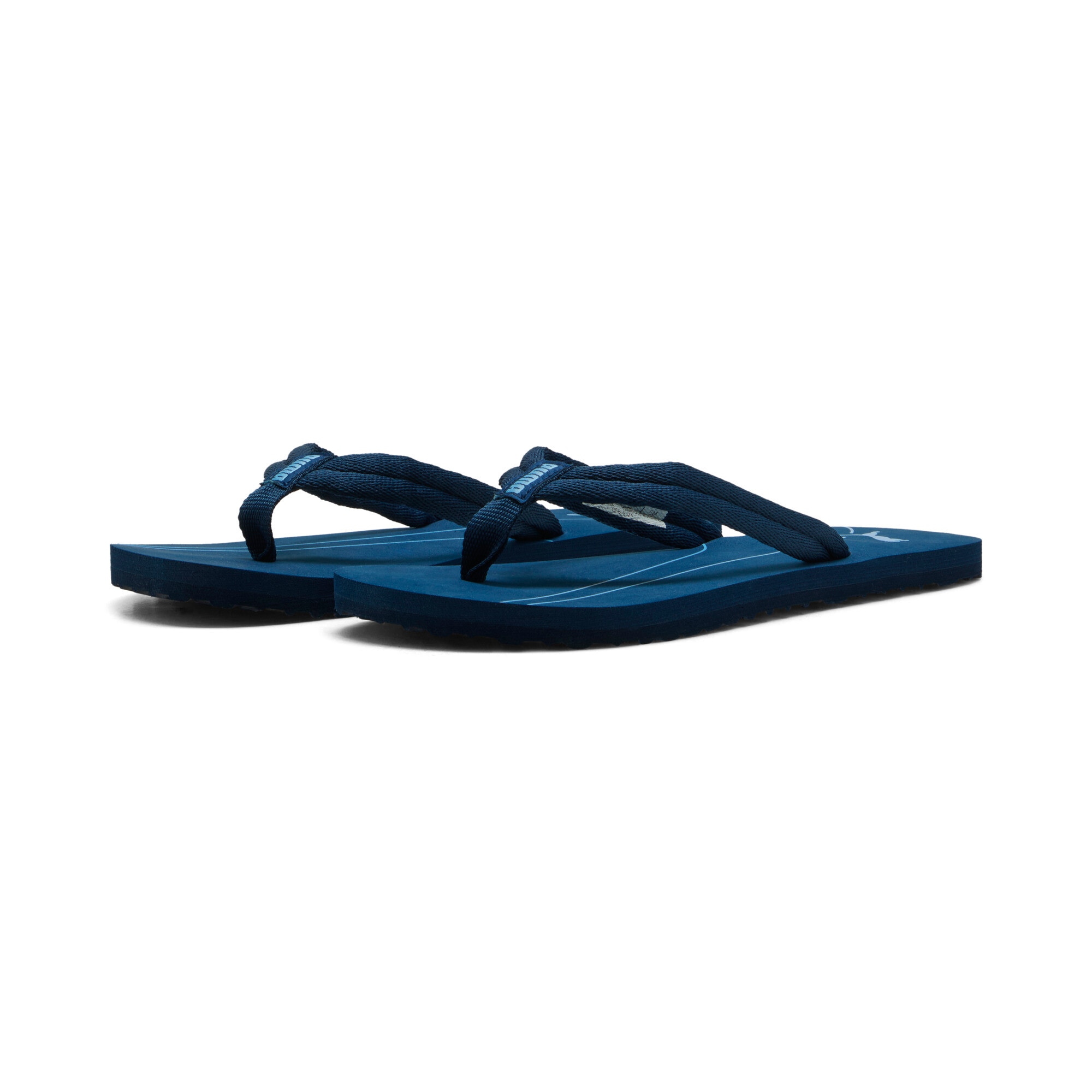 Zehentrenner PUMA "EPIC FLIP V3", Gr. 44,5, persian blau, team light blau, Textil, bedruckt, Sportlich, Schuhe