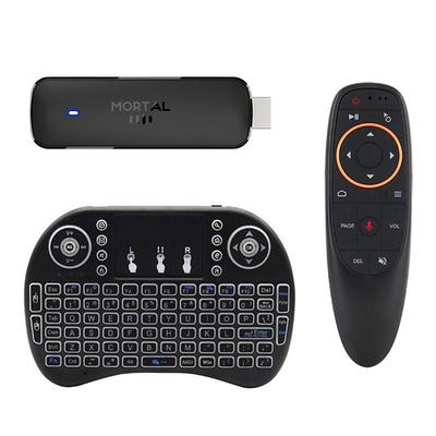 Mortal Android 14 TV Stick Full HD 4K 1080P WiFi 6 Google Voice NETFLIX Youtube Q8 BT5 24Fps Wireless Video Decode Media Player