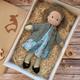 Handmade Waldorf Doll Baby Girl with Clothes Sets - 11.8 Inch Soft Plush Doll for Toddlers Ideal Christmas Gift for Kids