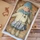 Handmade Waldorf Doll Baby Girl with Clothes Sets - 11.8 Inch Soft Plush Doll for Toddlers Ideal Christmas Gift for Kids