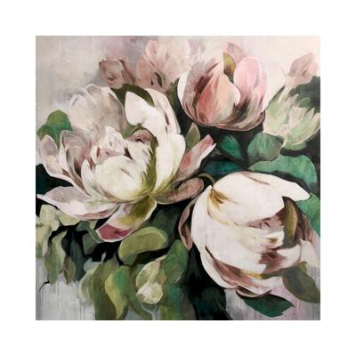 La Casa »Heller Blumenstrauß« Ölbild handbemalt 80x80 cm auf Leinwand Image